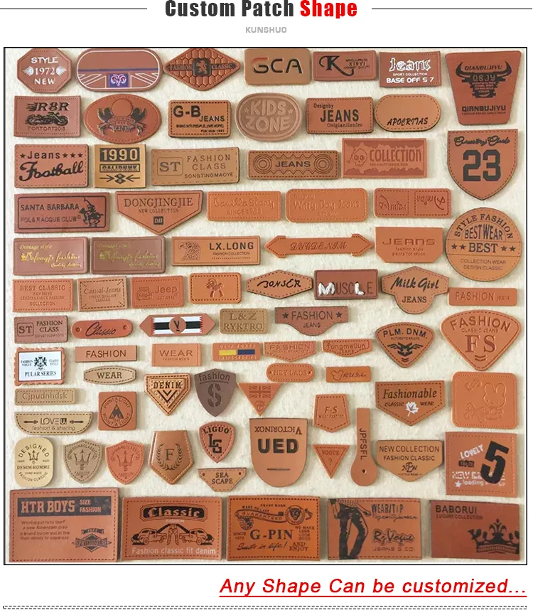 Высокое качество, индивидуальный дизайн, рельефная гравированная сумка, металлический логотип, нашивка для одежды, кожаная Этикетка из искусственной кожи, кожаные бирки для джинсов