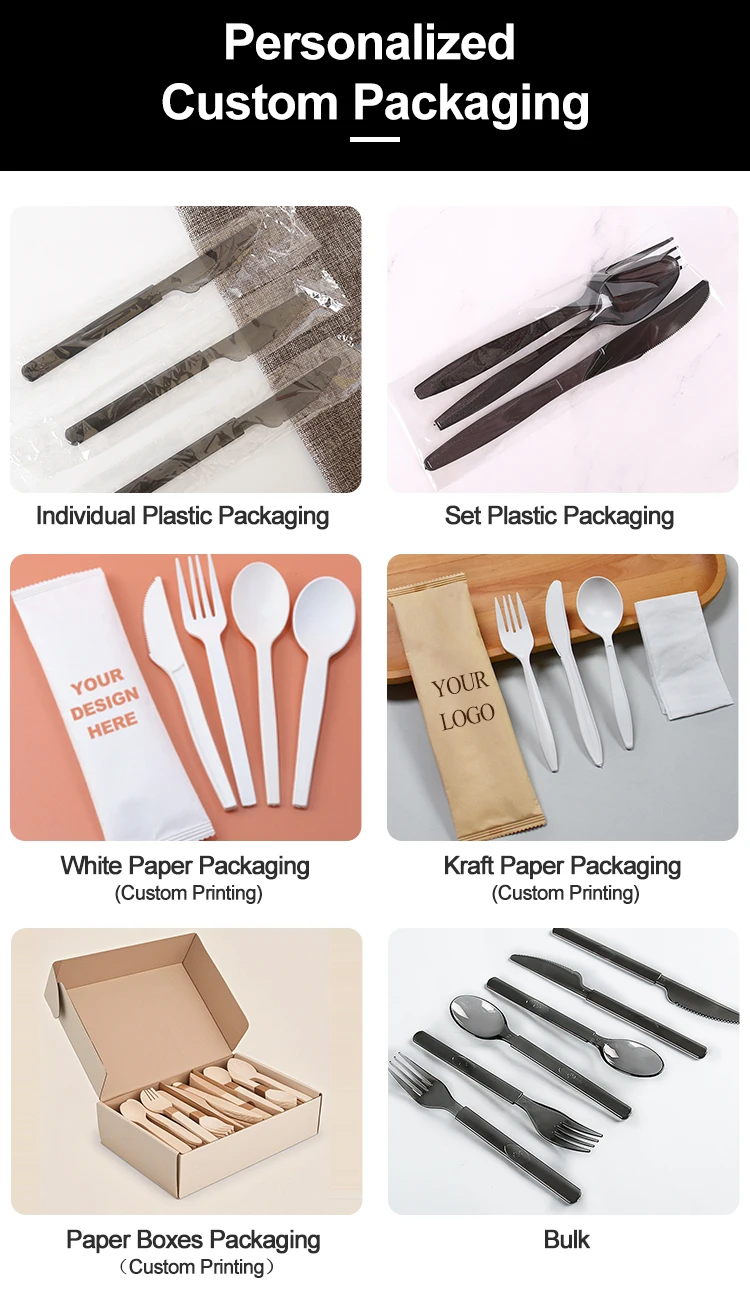 product china wholesale promotional party restaurant disposable dinnerware tableware set biodegradable pet pla tableware for takeaway-11