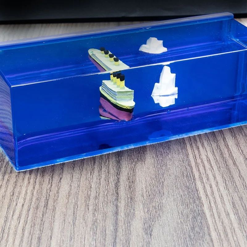 Juguete de crucero, crucero que nunca se hunde adorno para decoración de computadora, crucero, hielo, decoración del hogar, accesorios de computadora, Lear-au Juguete de crucero, crucero que nunca se hunde adorno para decoración de computadora, crucero, hielo, decoración del hogar, accesorios de computadora, Lear-au