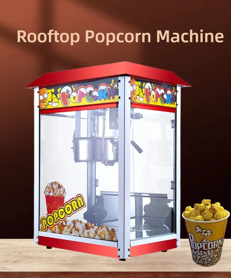 Automatic Sweet Caramel Popcorn Machine Electric Industrial Popcorn