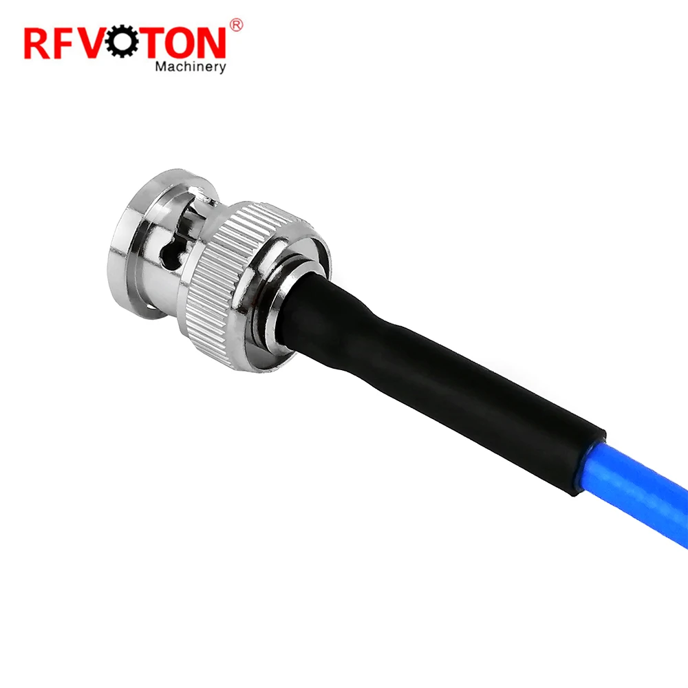 Factory Supply BNC MALE Macho to Bnc Male Plug  Connectors for  Rg141 Rg402 Copper Jumper Cable Assembly Pigtail