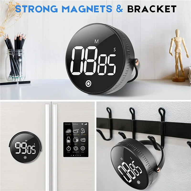 Timer da cucina magnetico LED Timer digitale Timer conto alla rovescia  manuale sveglia cucina doccia studio Fitness cronometro Time Master