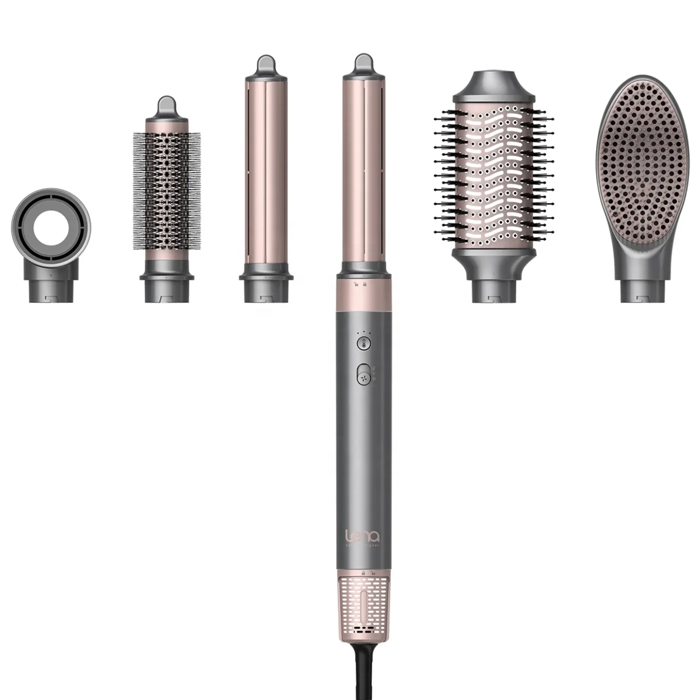 Lena Multi Function Hair Curler Styling Tools Hair Air Dryer and Straightener Brushless High Speed 5 in 1 Hair Dryer Set