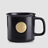 Matte black copper medal cup with free engraving