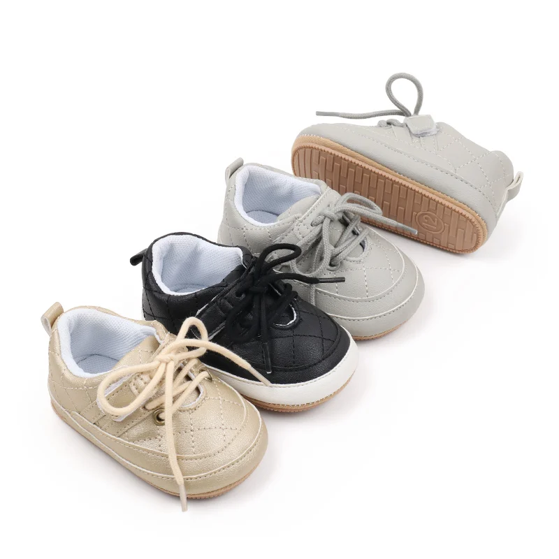 Hot Selling Toddler Baby Sport Shoes Soft TPR Outsole Prewalkers Autumn Season Light Weight Anti-Slip Features for Boys Walking
