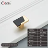 6916-Black+Brushed Stain Brass-KNOB
