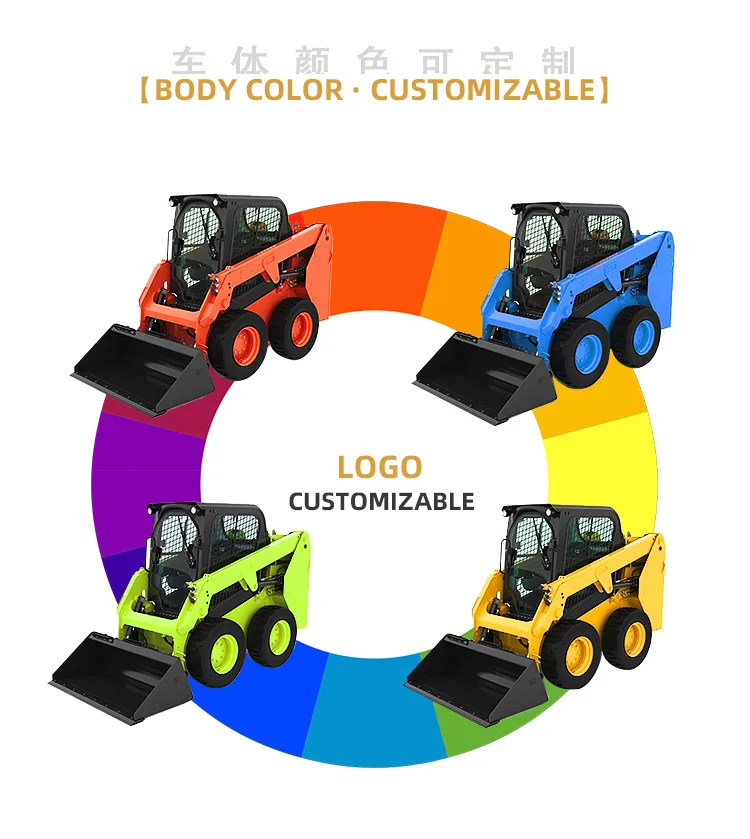 Wholesale Front End Mini Skid Steer Towable Backhoe Wheel Loaders For ...