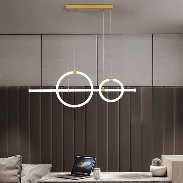 Nordic restaurant chandelier creative simple modern led pendant lamp surface install led chandelier