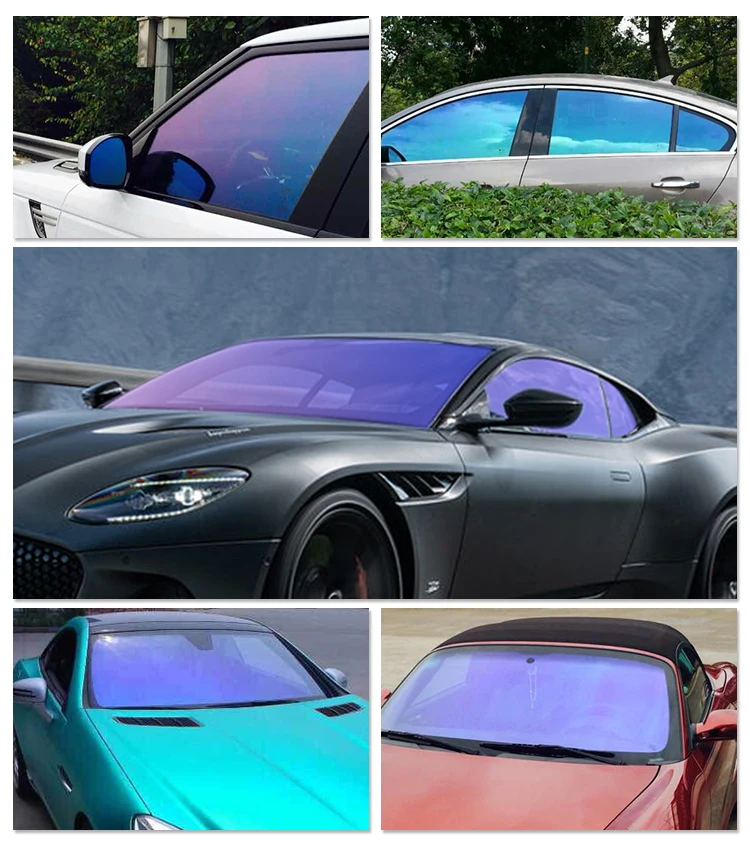 Purple Light Colorful Chameleon Car Window Film Solar Film Chameleon