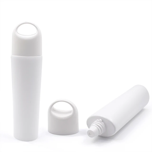 50ml  oval white cosmetic soft tube packaging lotion squeezable tube
