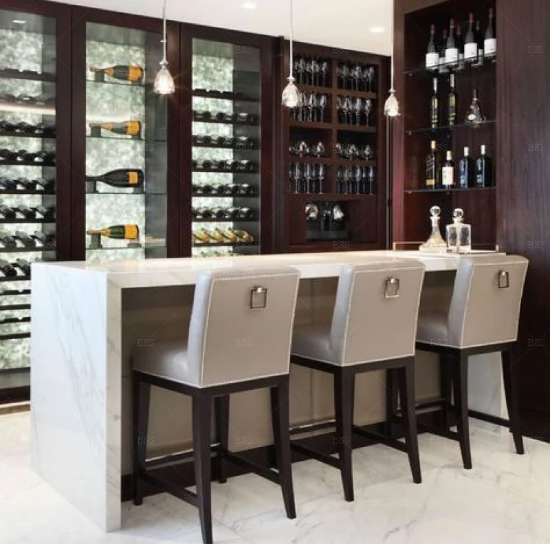 ★ Private Bar Counter Set Custom Home Bar Counter Set - Modern Design & Durability