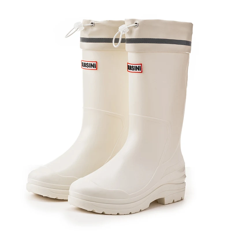 YL190 Customized Color Comfortable Non-slip Outdoor Waterproof Women's PVC Rain Boots for Ladies