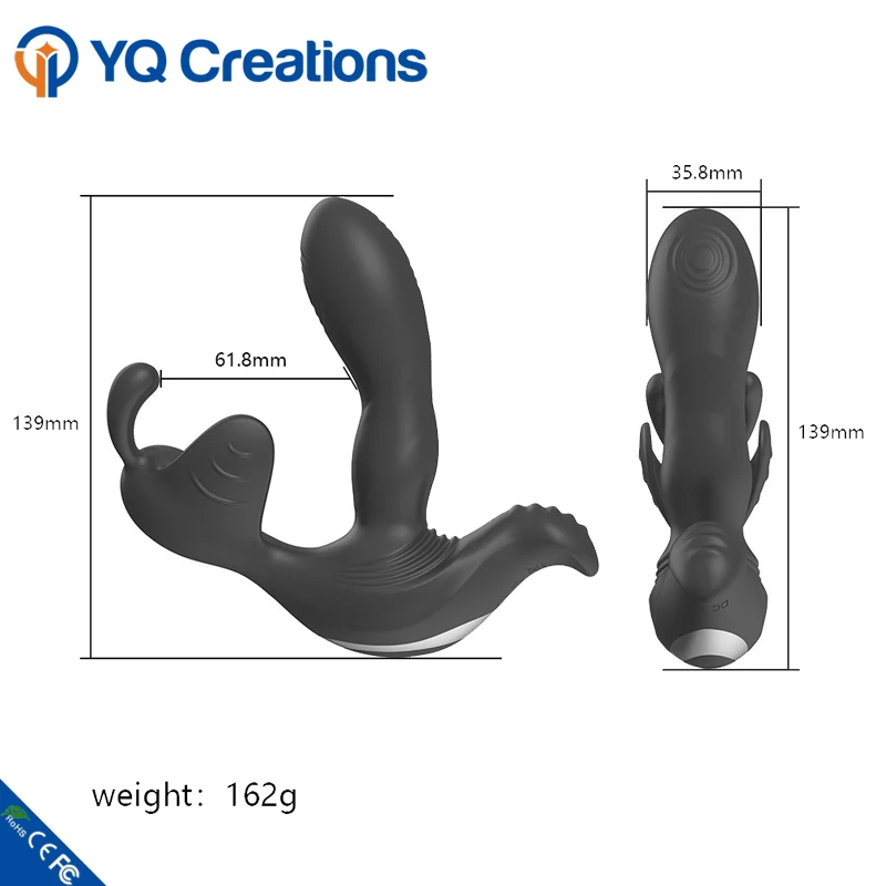 Amazing Triple Stimulation Remote Control Sex Anal Toys Electric Prostate  Massager for Man and Women Masturbation Device