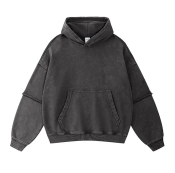 Custom High Quality 100% Cotton Vintage Unisex Hoodie