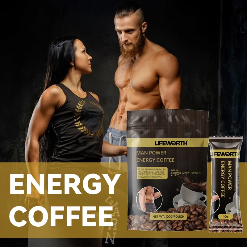 LIFEWORTH Men's Maca Coffee - Energy & Herbal Extracts