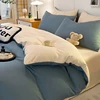 Blue and white