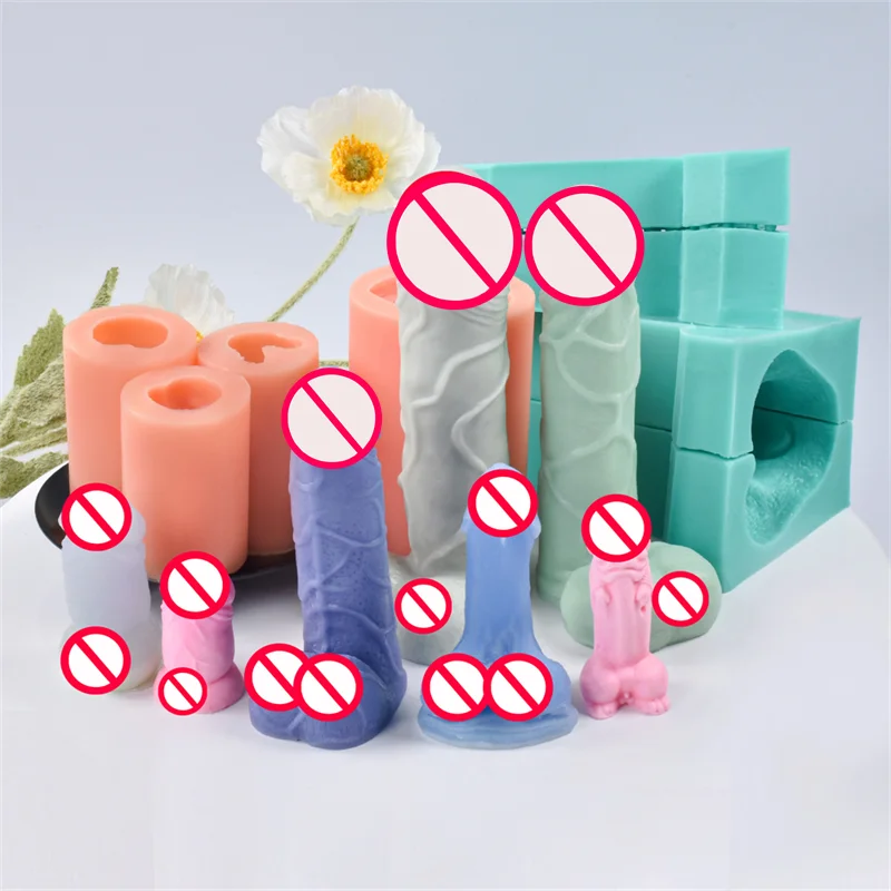 3d funny phallus dildo cake mould