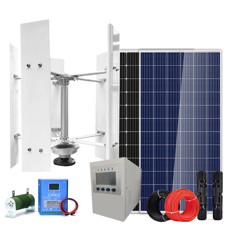 Complete Windsolar Hybrid System 5000w Hybrid Solar System 3kw 5kw