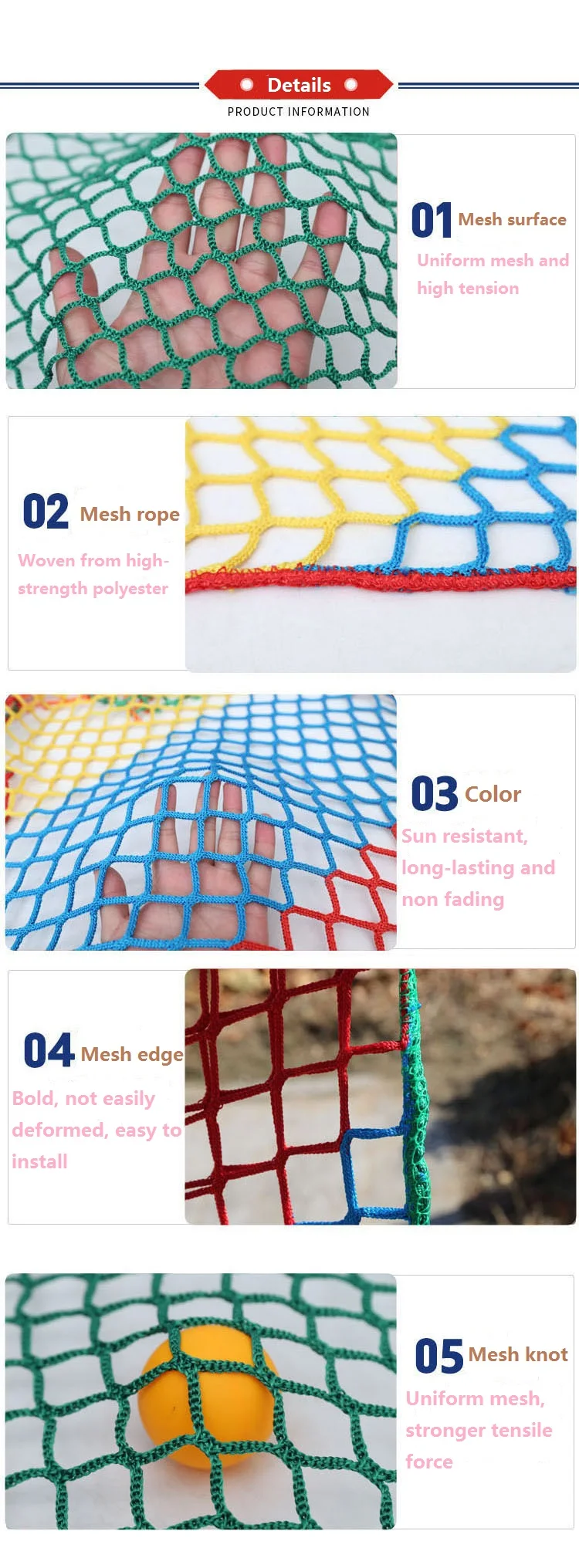 Football Field Cove Rd Net HDPE Separate Sport Court Protecting Net for Football High Quality ...