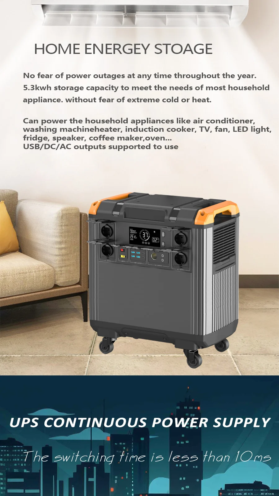 product customized portable solar station foldable solar panel generator multifunctional  220v ac outlet mppt controller 3000w-5