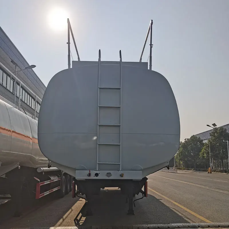 Новый топливный танкер 30cbm-55cbm полуприцеп 3-осевой легковоспламеняющийся жидкий топливный бак для сырой нефти полуприцеп