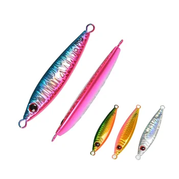 60g 80g 100g Artificial Hard Bait Metal Jig Lure Shore Casting Boat Fishing Nearshore Slow Shake No Hooks for Sea Bass – Metal Jig – view 2