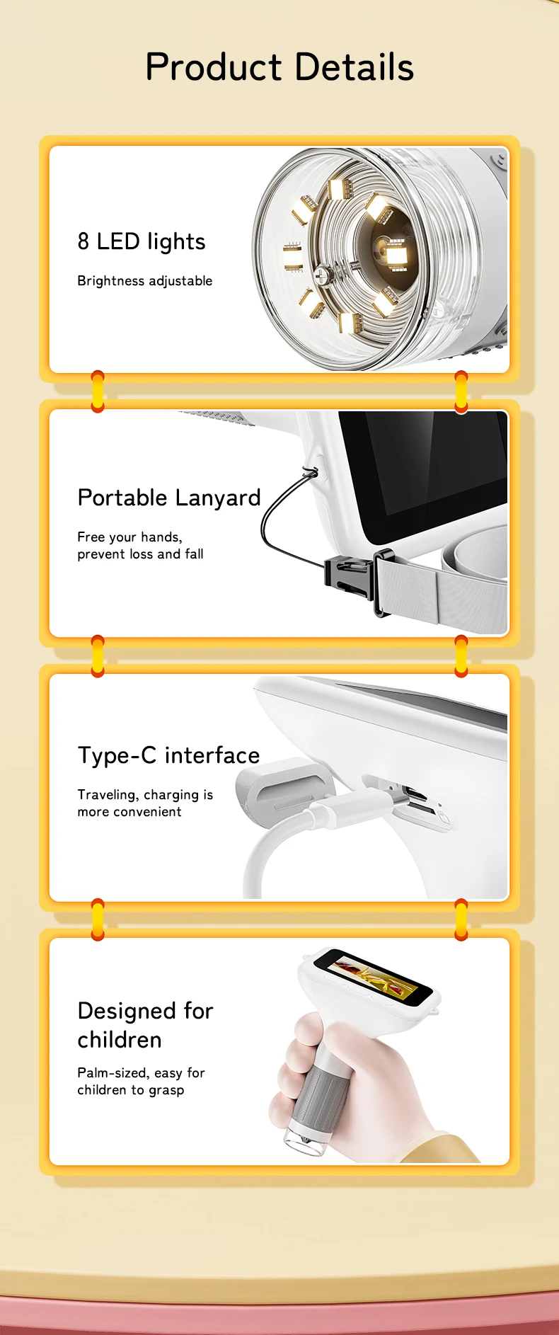 Customizable Handheld 1000X Digital Microscope with 3" Screen - Image 9