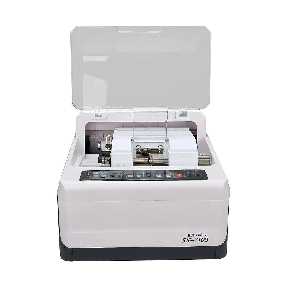 SJG-7100 Automatic Lens Edger Optical Lens Grinder Machine for CR39 Glass PC Lenses with Polishing and Beveling 110V 220V
