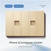 Tel and computer socket
