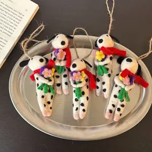 Adorable Handmade Wool Felt Doll Charms  Miu Style for Bags