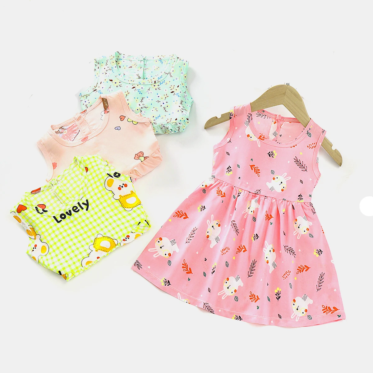 Girls Dresses 3 7Years Baby Girls Sleeveless Solid Color Bow Dress Clothes  Kids Summer Princess Children Party Ball Pageant Outfit From Phononame,  $22.13 | DHgate.Com
