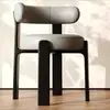 Bois massif-noir-cuir gris clair-assemblage requis