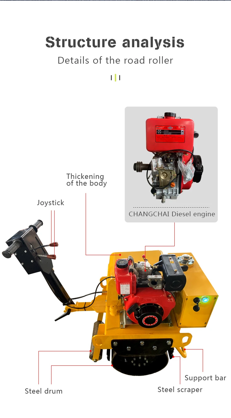 SVH-30 Electric Soil Compactor Construction Machinery Compactor Handle Road Roller