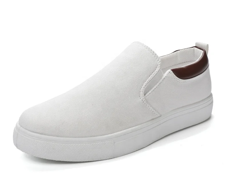 plain white canvas sneakers