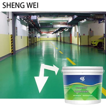 Water-based epoxy floor paint, cement floor paint, waterproof, abrasion-resistant domestic and outdoor floor paint20-1000kg