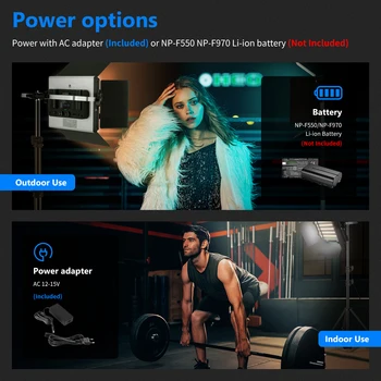 Neewer RGB LED Video Light with App Control, Video Lighting Kit with CRI 97+ for Zoom, YouTube, Webex, Broadcasting Photography product image