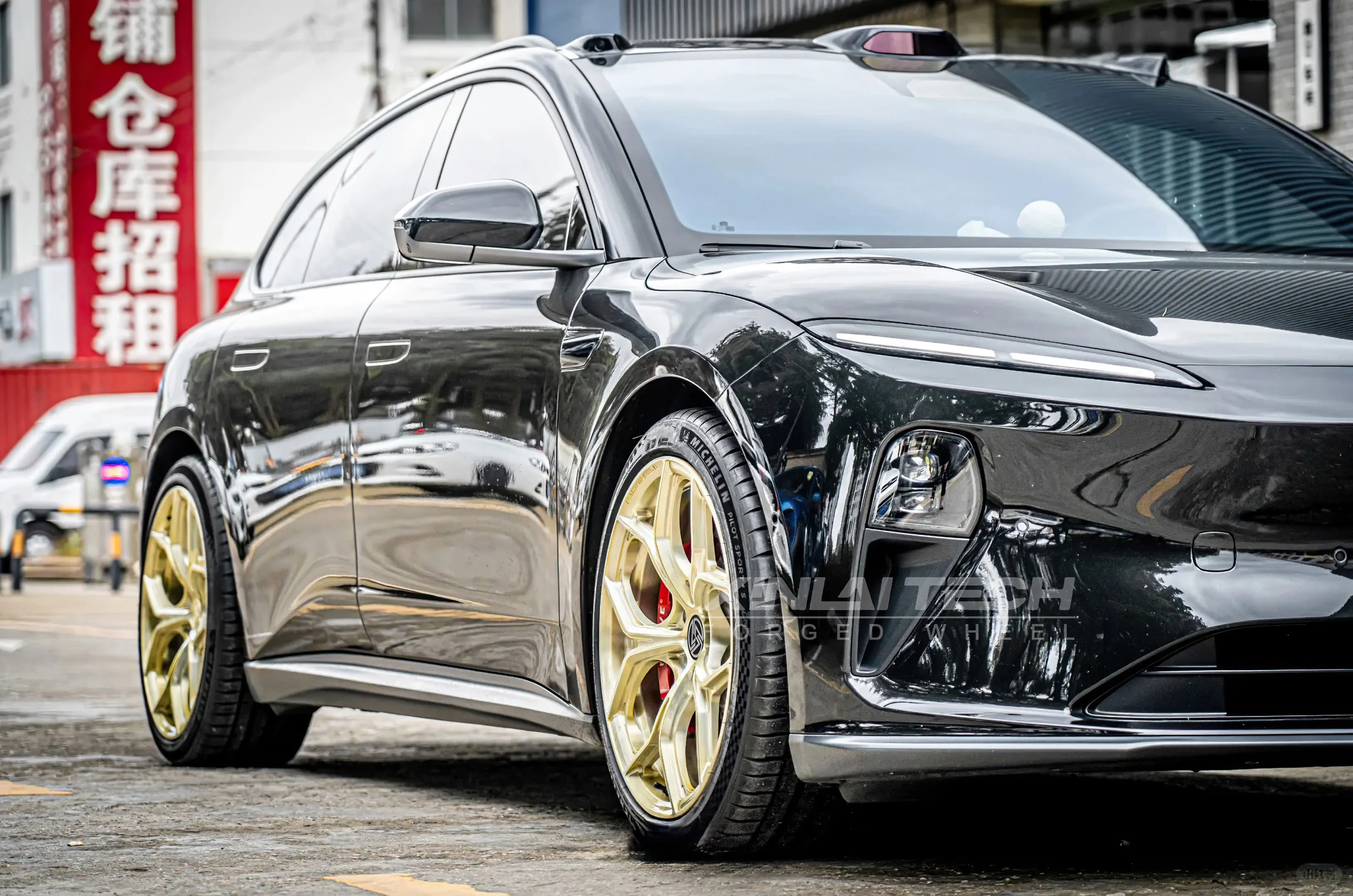 XL Champagne Gold Brushed 1-piece Monoblock Custom Forged Wheels Deep Concave 5x120 5x112 5x114.3 Racing Car Alloy Wheel - Image 4