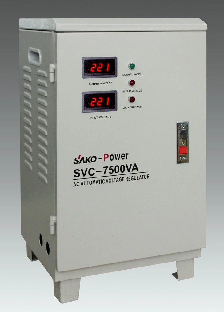 Servo Motor 10000 Watt Automatic Voltage Stabilizer 220V AC Voltage Regulator