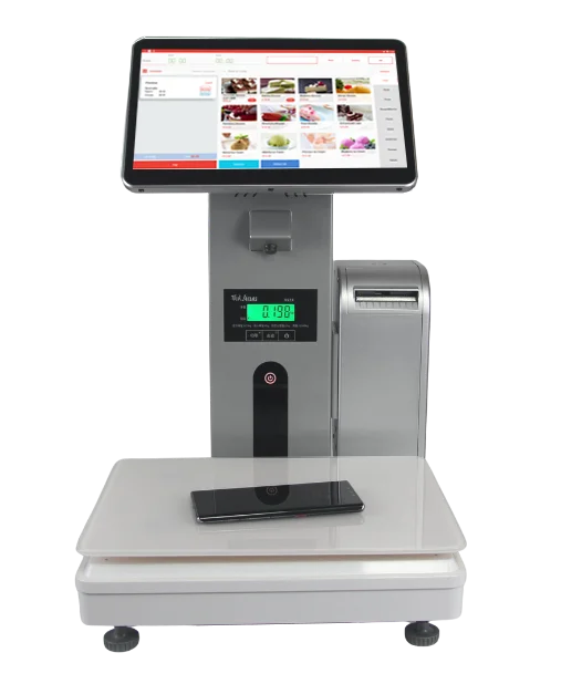 AI Weighing Scale Checkout Register Machine POS Systems with Cloudy ...