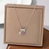 Cuore di diamanti rosa - Argento