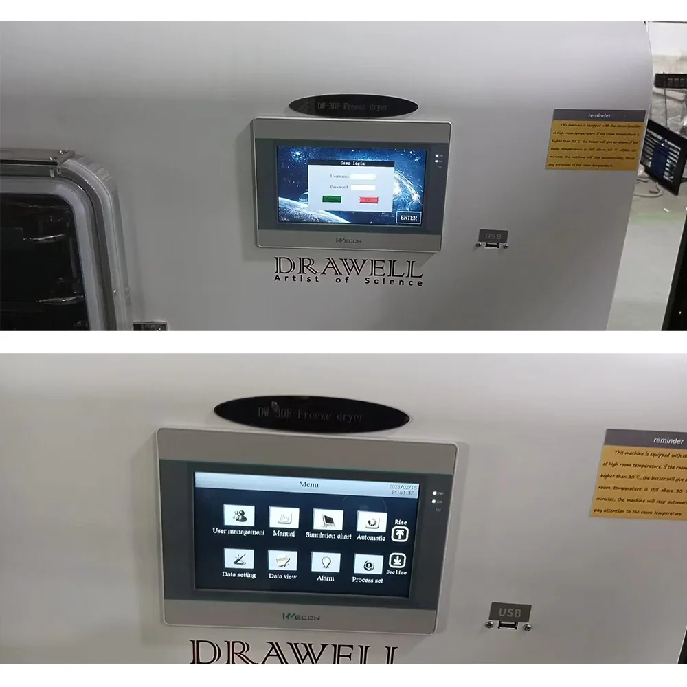 Automatic Peptide Laboratory Lyophilization Machine Freeze Dryer Lyophilizer Equipment