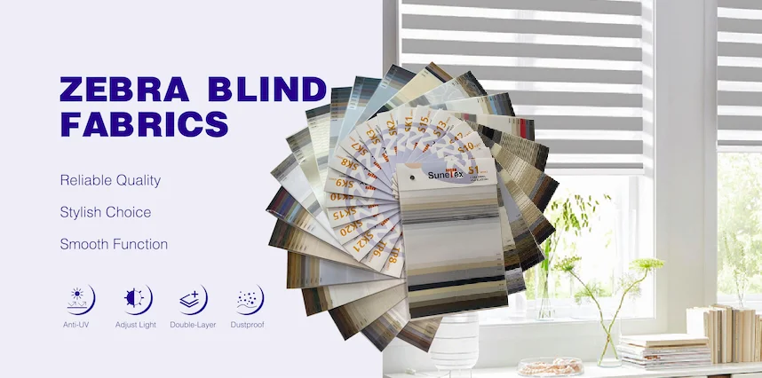 425GSM Zebra Blinds Fabric with 1 Roll MOQ and Customizable Color for Office or Home Sunshade