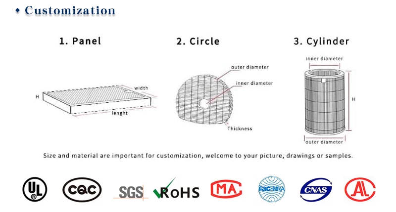 product oem customized high efficiency mini air purifier  h13 h14 hepa filter replacement for brands air purifier-8