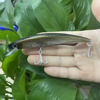 CHEERY 3D Crystal Minnow 11cm 16g ABS Wobblers Fishing Lures Topwater Artificial Hard Bait Trolling Boat Sea Fishing Bass Zander – Minnow – view 3