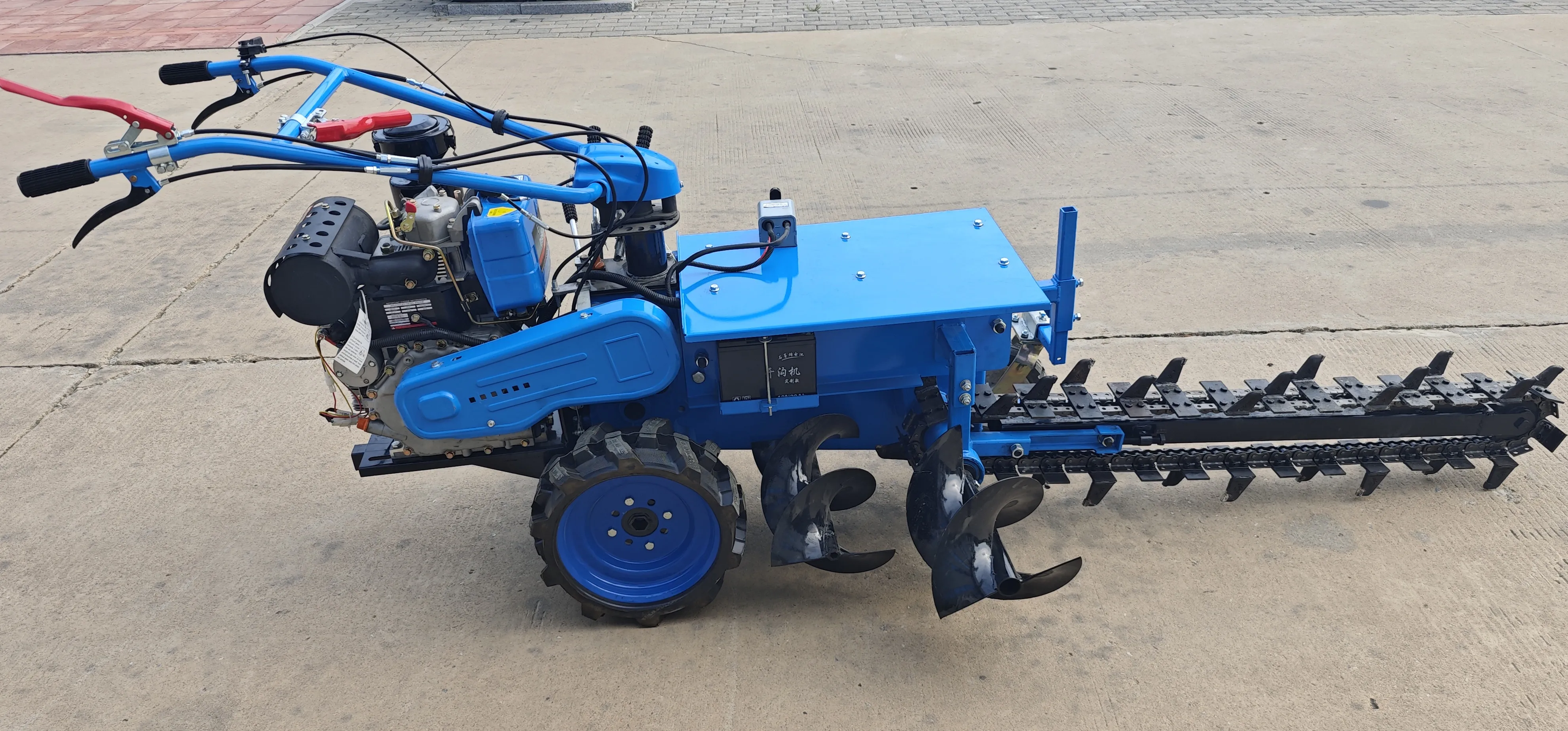 Trench Machine Trenching Digging Chainsaw Trencher Chain Trench Digging Automated ...