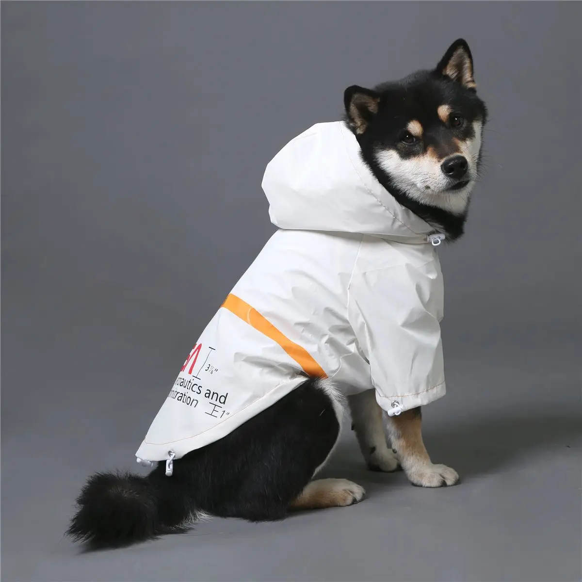 White dog jacket Clearance