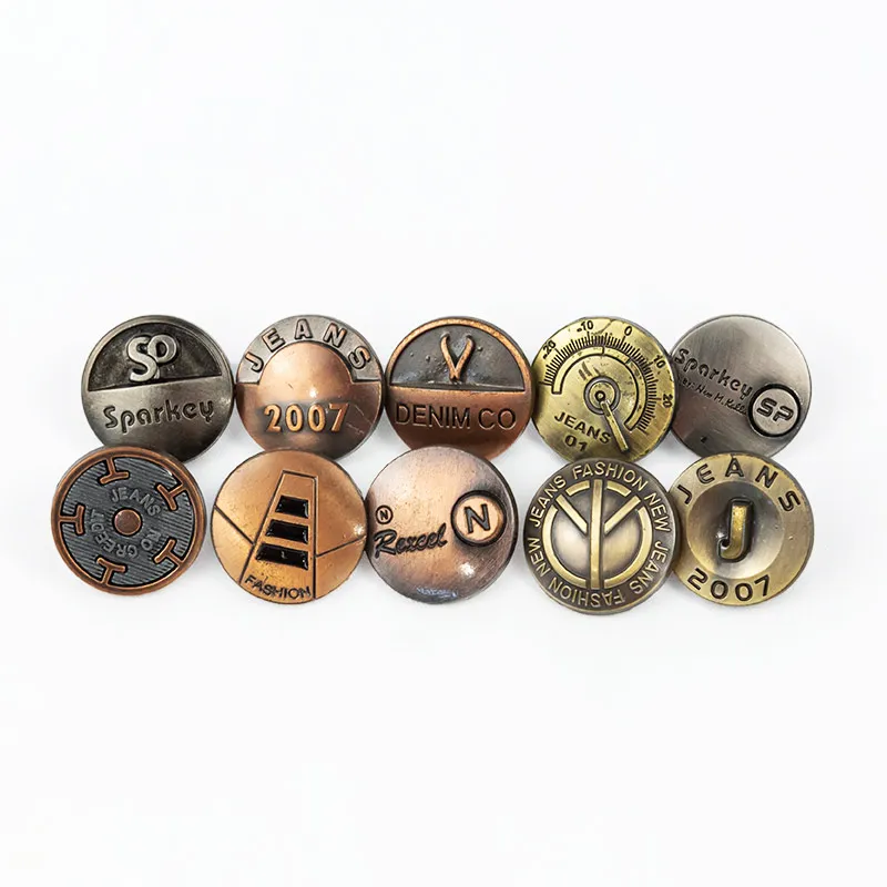 Vintage Zinc Alloy Metal Cover Rivet 20mm Engraved Custom Size Design Logo  Denim Jacket Jeans Button For Denim - Buy Button For Denim,Denim Jacket  Button,Jeans Button Cover Product on Alibaba.com