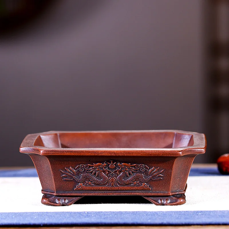 Unglazed Handmade Pot Yixing Bonsai Pot - Buy Handmade Bonsai Pot ...