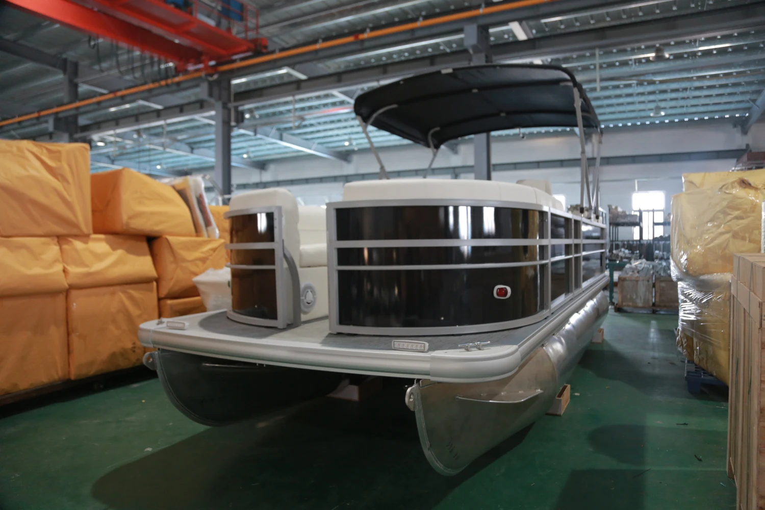 Ecocampor 2022 Fiberglass Pontoon Boat Aluminum Tritoon Luxury Pontoon