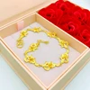Thick gold-plated flower bracelet women No. 5